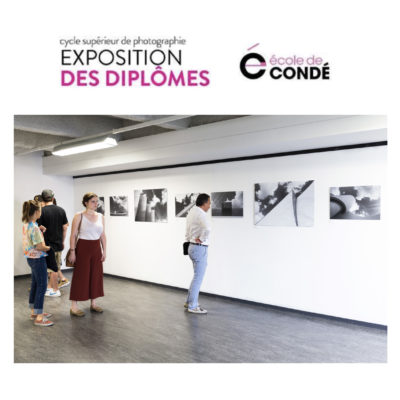 Exposition de la série "Architecture Sol Air" à l'Ecole de Condé, 2017.